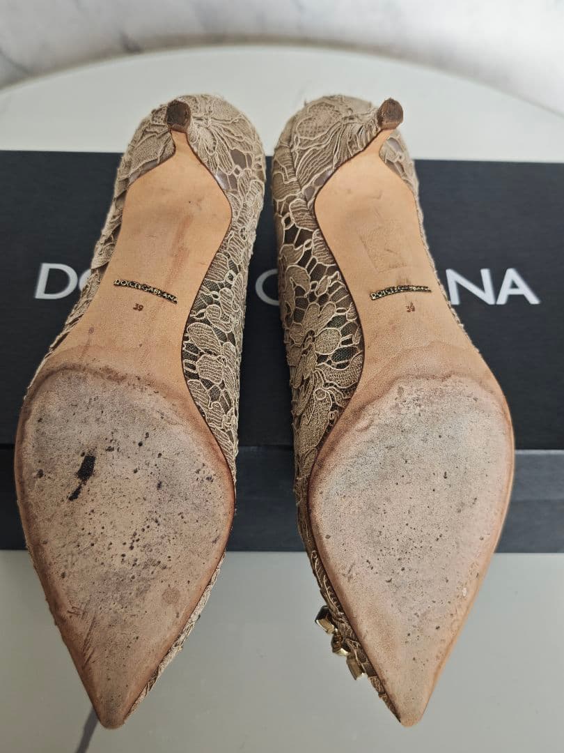 ゆりみり 【美品・現行モデル】 定価：¥156,200 レースパンプス