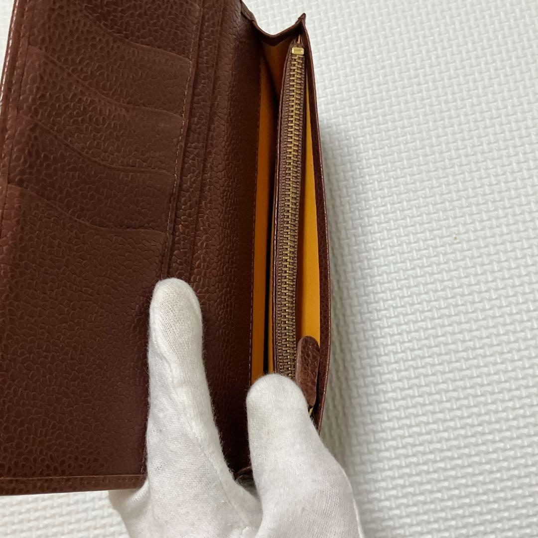 ・未使用GANZO ガンゾ レザー長財布 WGAN GD 小銭入れ付き　ブラウン