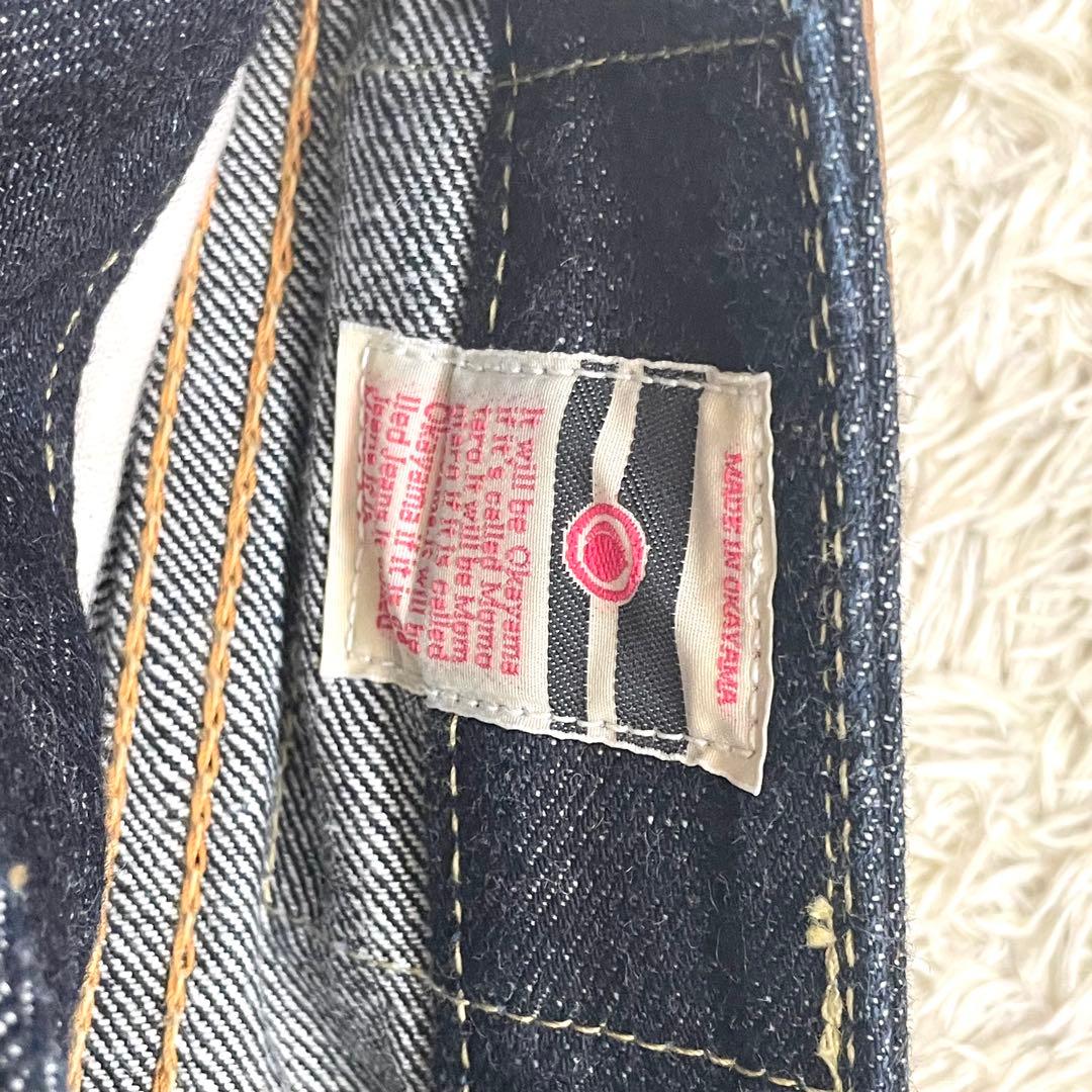 桃太郎ジーンズ　デニム　ジーンズ　濃紺　【美品】 タグ付き　5005sp w26