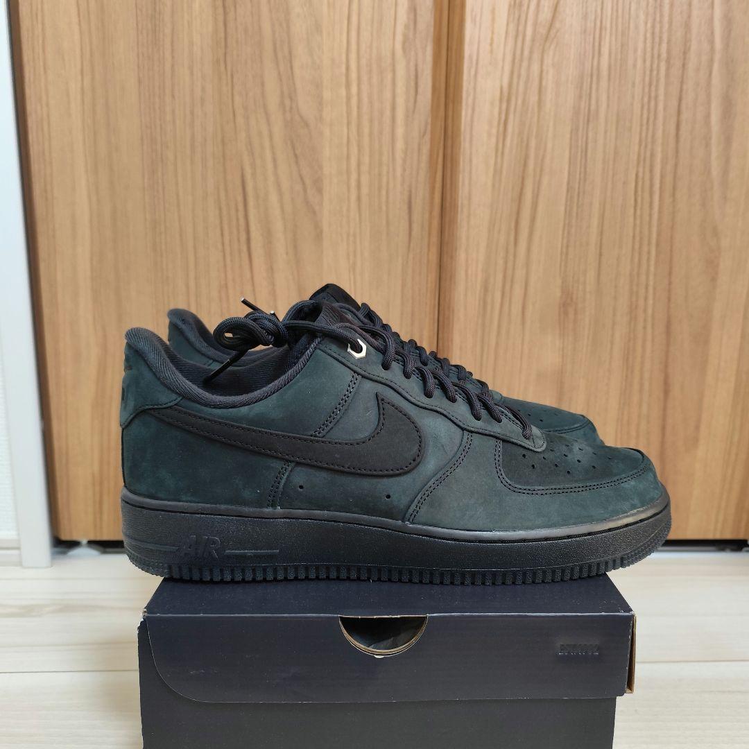 ナイキ エア フォース 1 '07 WB ブラック ヌバック