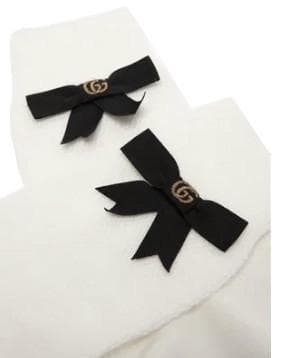 GUCCI グッチ ダブルG リボン コットンソックス Mサイズ 新品 未使用