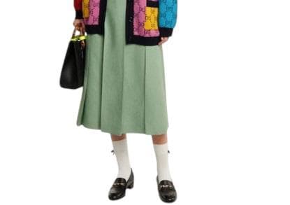 GUCCI グッチ ダブルG リボン コットンソックス Mサイズ 新品 未使用