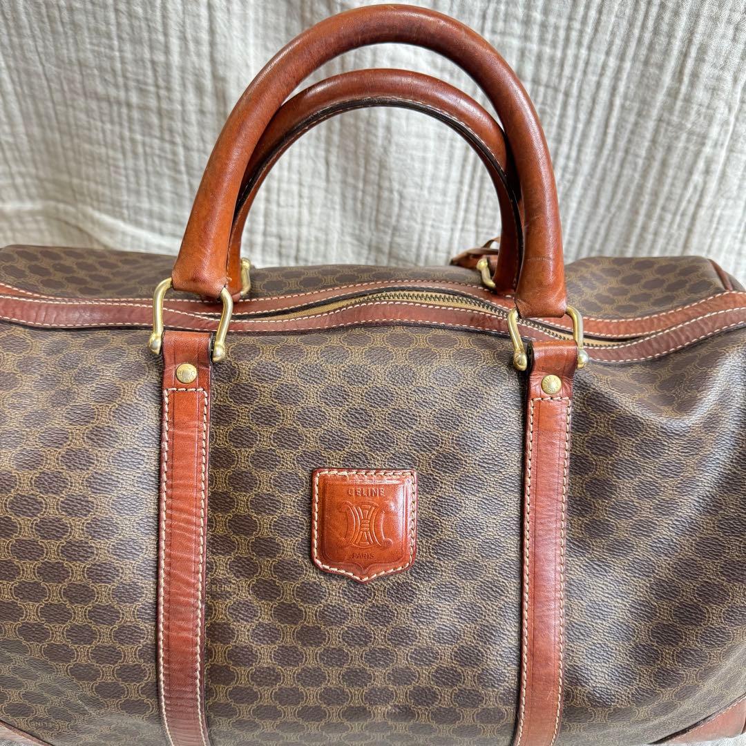 CELINEセリーヌ　マカダム柄　ボストンバッグ