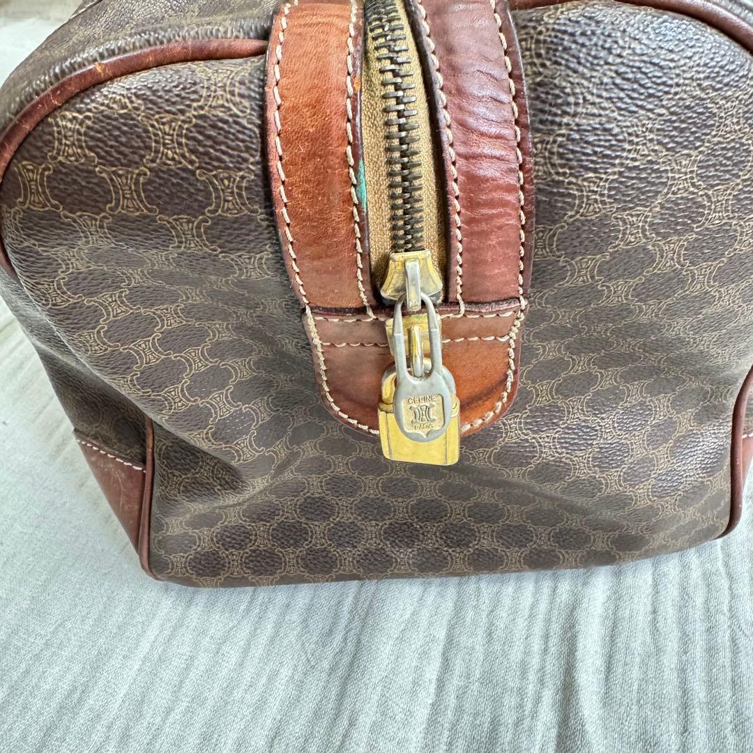 CELINEセリーヌ　マカダム柄　ボストンバッグ