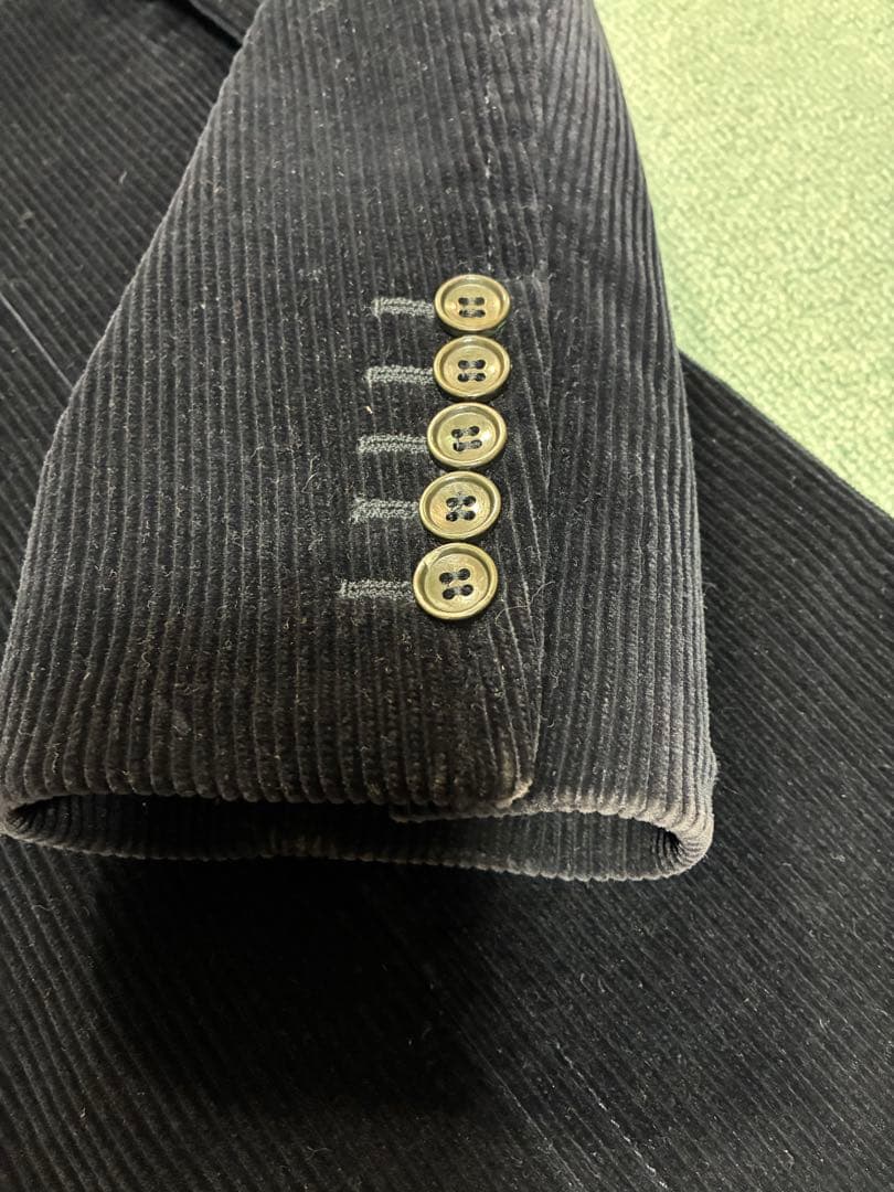 GUCCIグッチ　ネイビー コーデュロイ 2ボタンジャケット