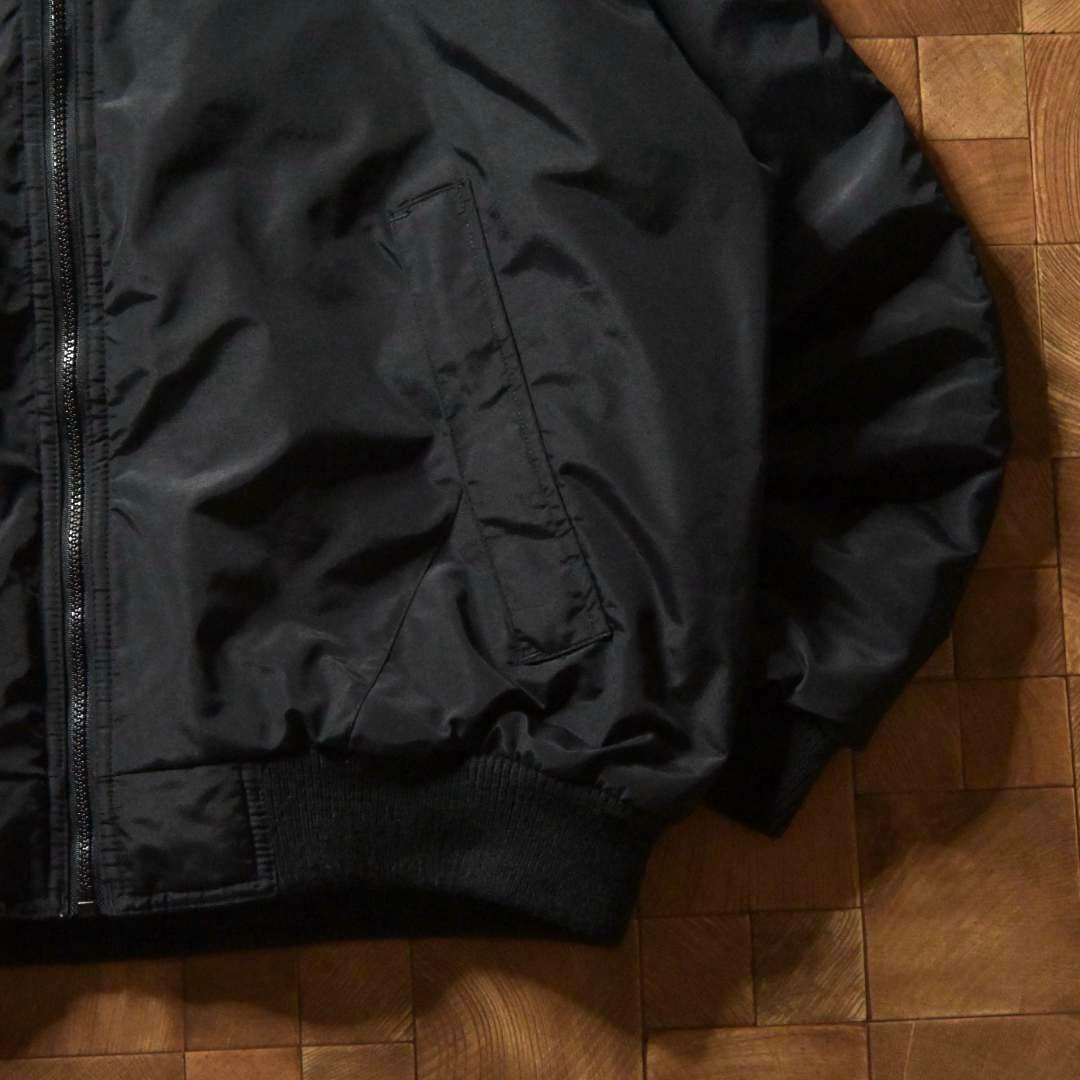 マ*号様 90s　FIELD MASTER　裏フリース ナイロンジャケット　ブラ