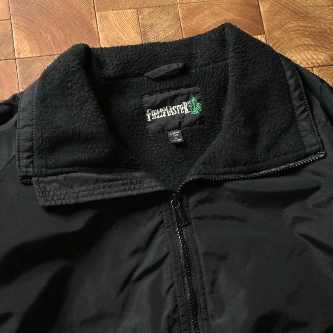 マ*号様 90s　FIELD MASTER　裏フリース ナイロンジャケット　ブラ