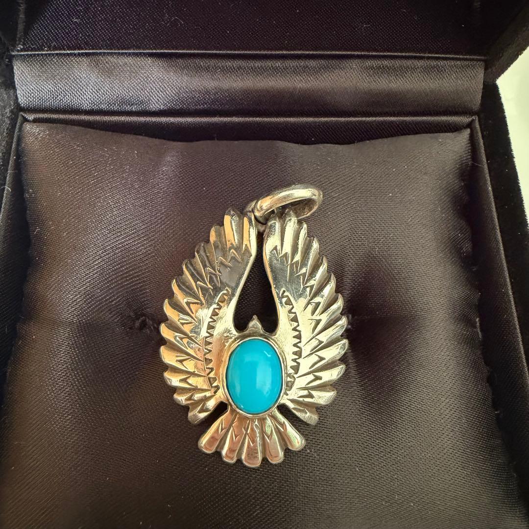 ビンゴブラザーズ イーグル ネックレス トップ シルバー ペンダント ターコイズ