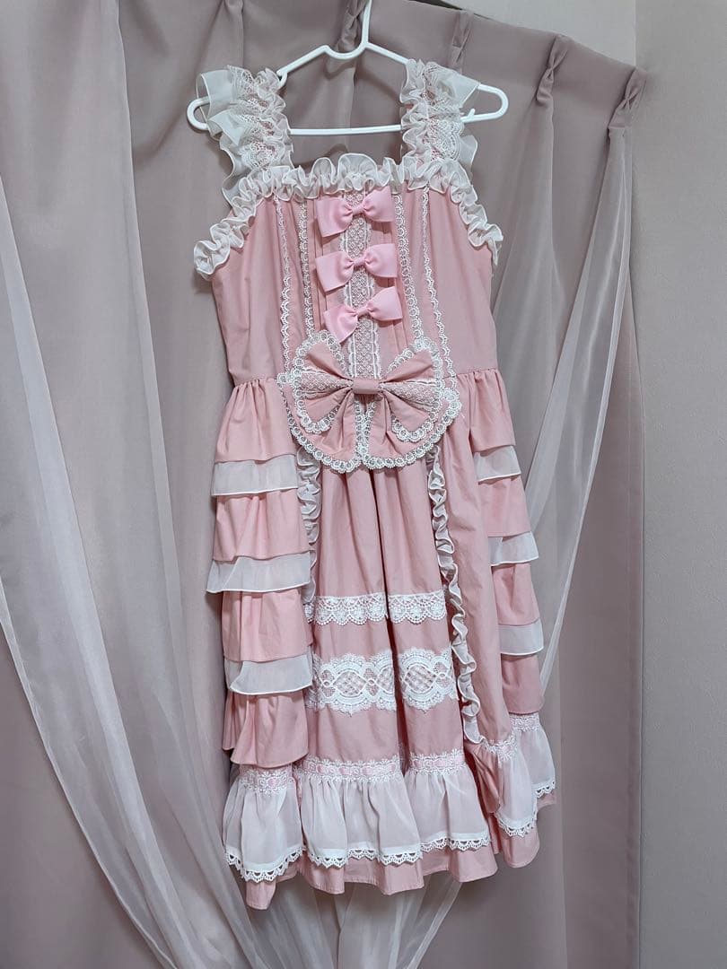 アンドロミオ ジャンパースカート ピンク