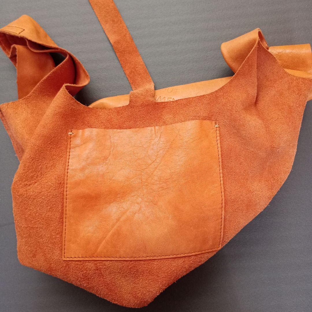 genten エコバッグ型レザーバッグ