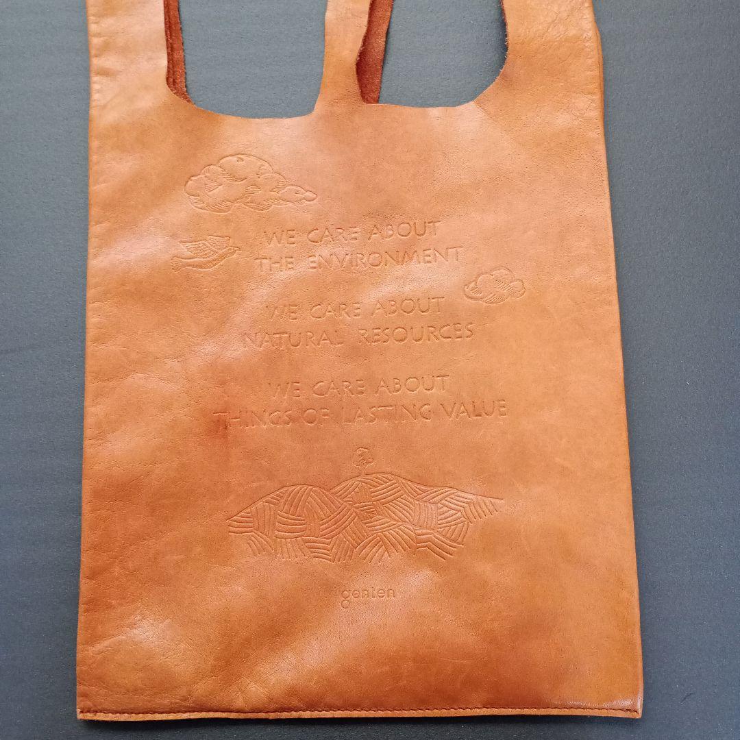 genten エコバッグ型レザーバッグ