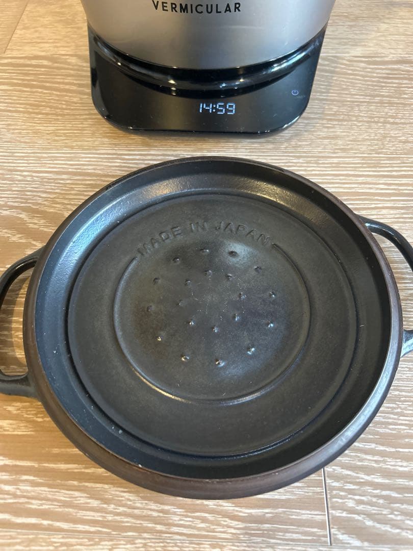 【美品】バーミキュラ ライスポット 5合炊き シルバー (PH23A)