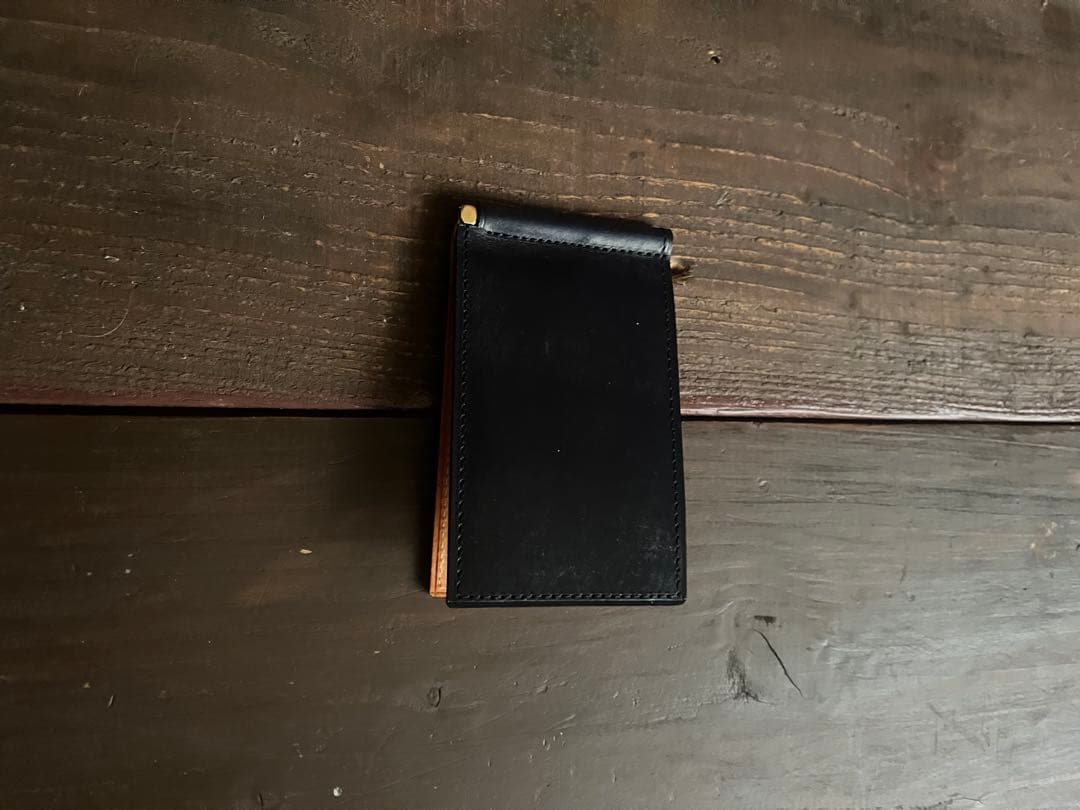 GANZO ネイビー コンパクトマネークリップ