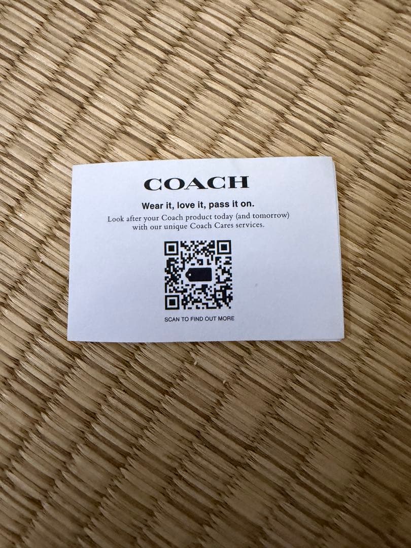 COACH オレンジレザーリュック
