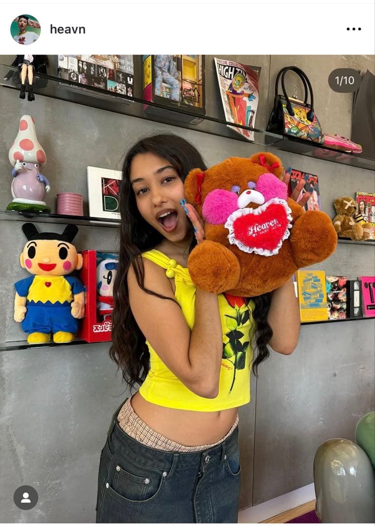 heaven by marc jacobs イエローオフショルダーキャミソール