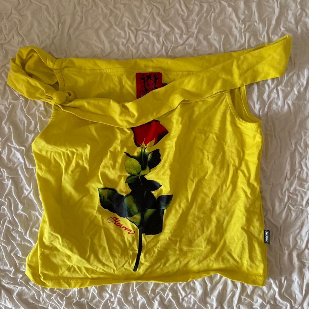 heaven by marc jacobs イエローオフショルダーキャミソール