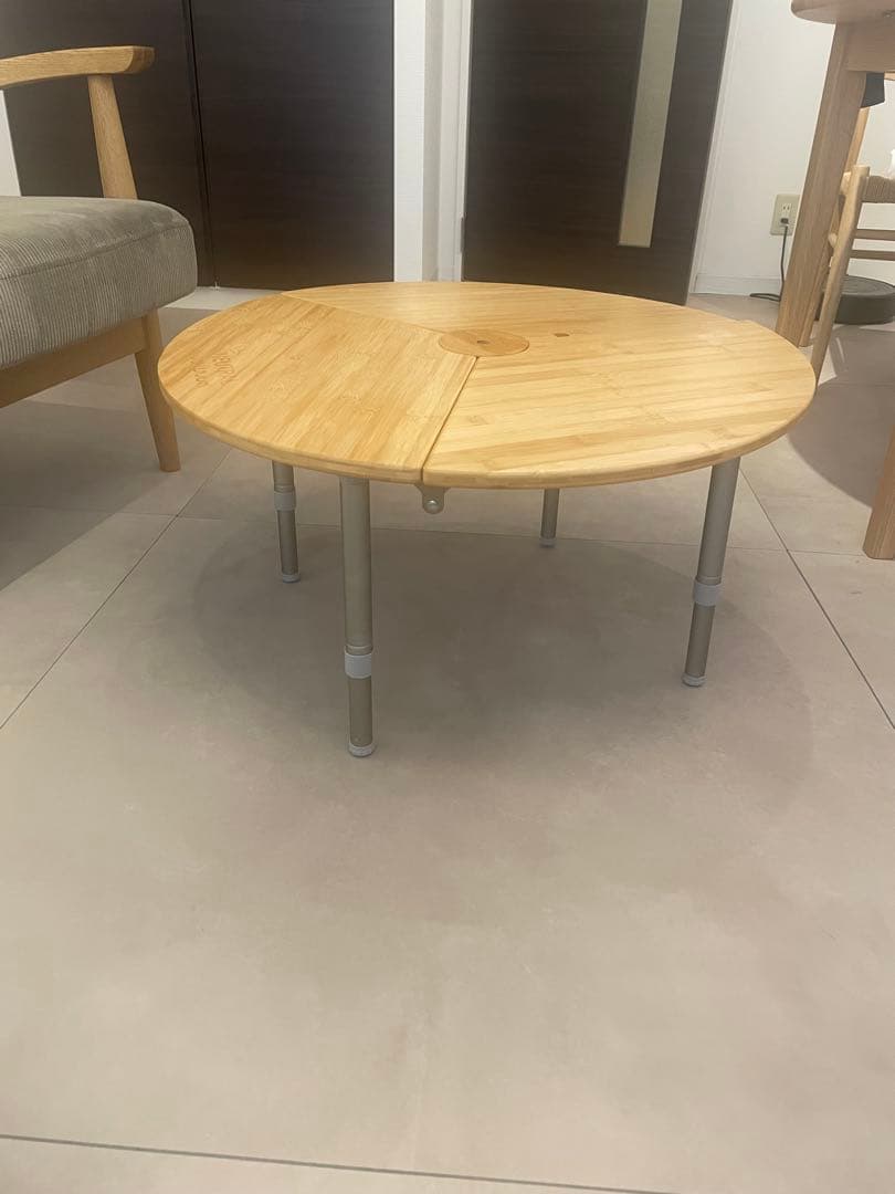 ニュートラルアウトドア バンブーラウンドテーブルミニ