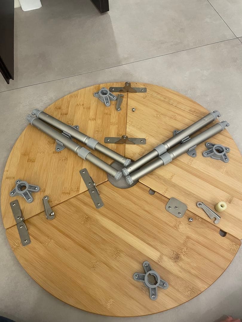 ニュートラルアウトドア バンブーラウンドテーブルミニ