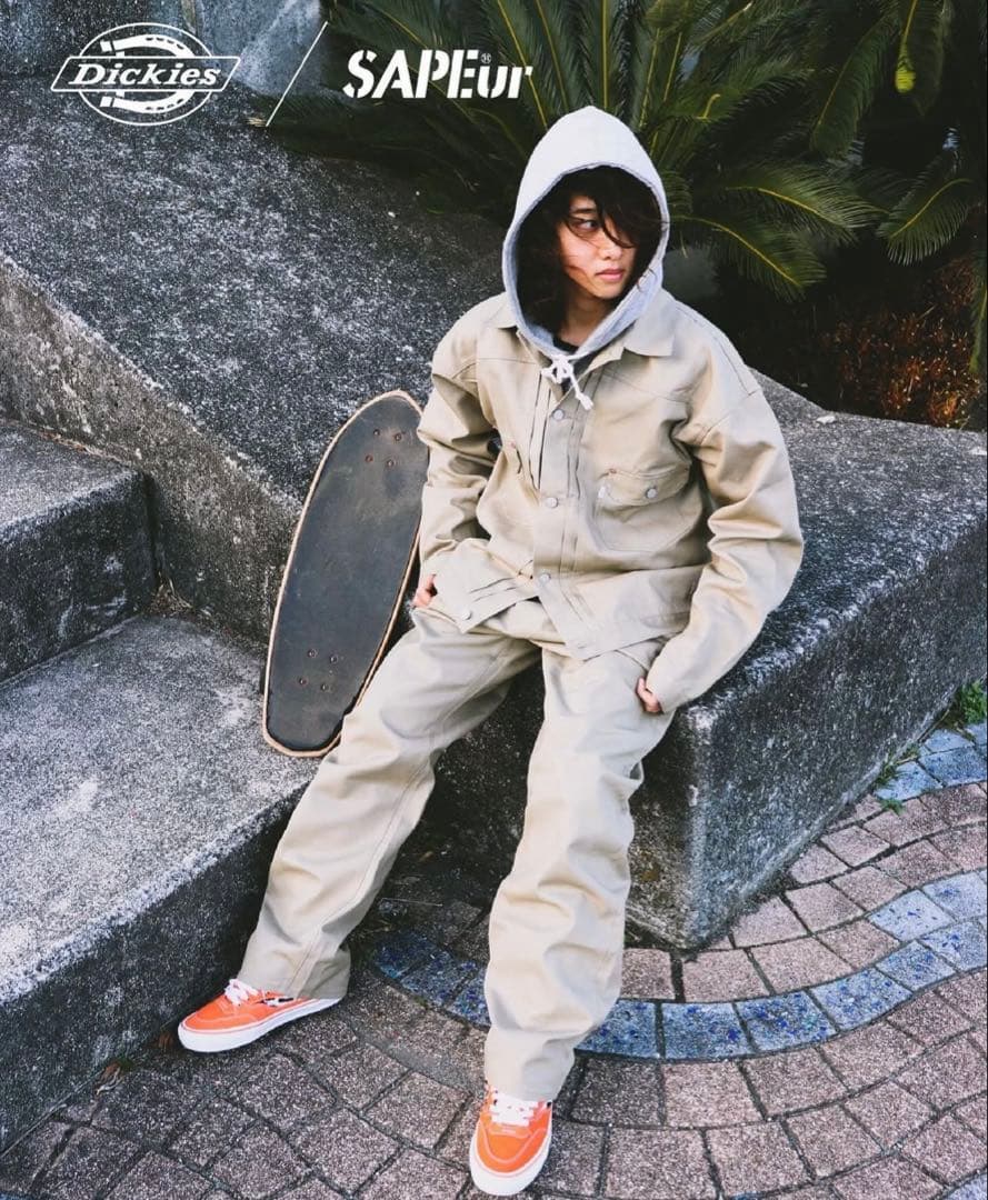 新品SAPEur× Dickies ワークジャケット　ベージュ