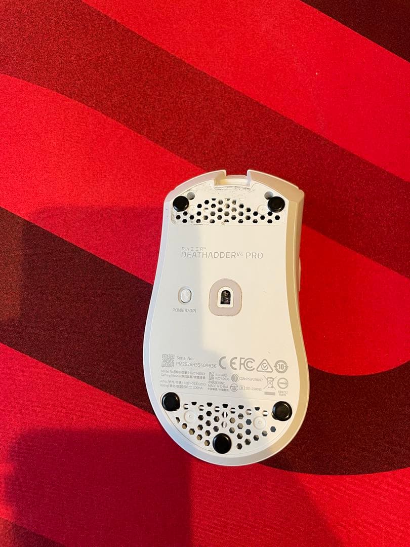 Razer DeathAdder V4 Pro ワイヤレスマウス ホワイト