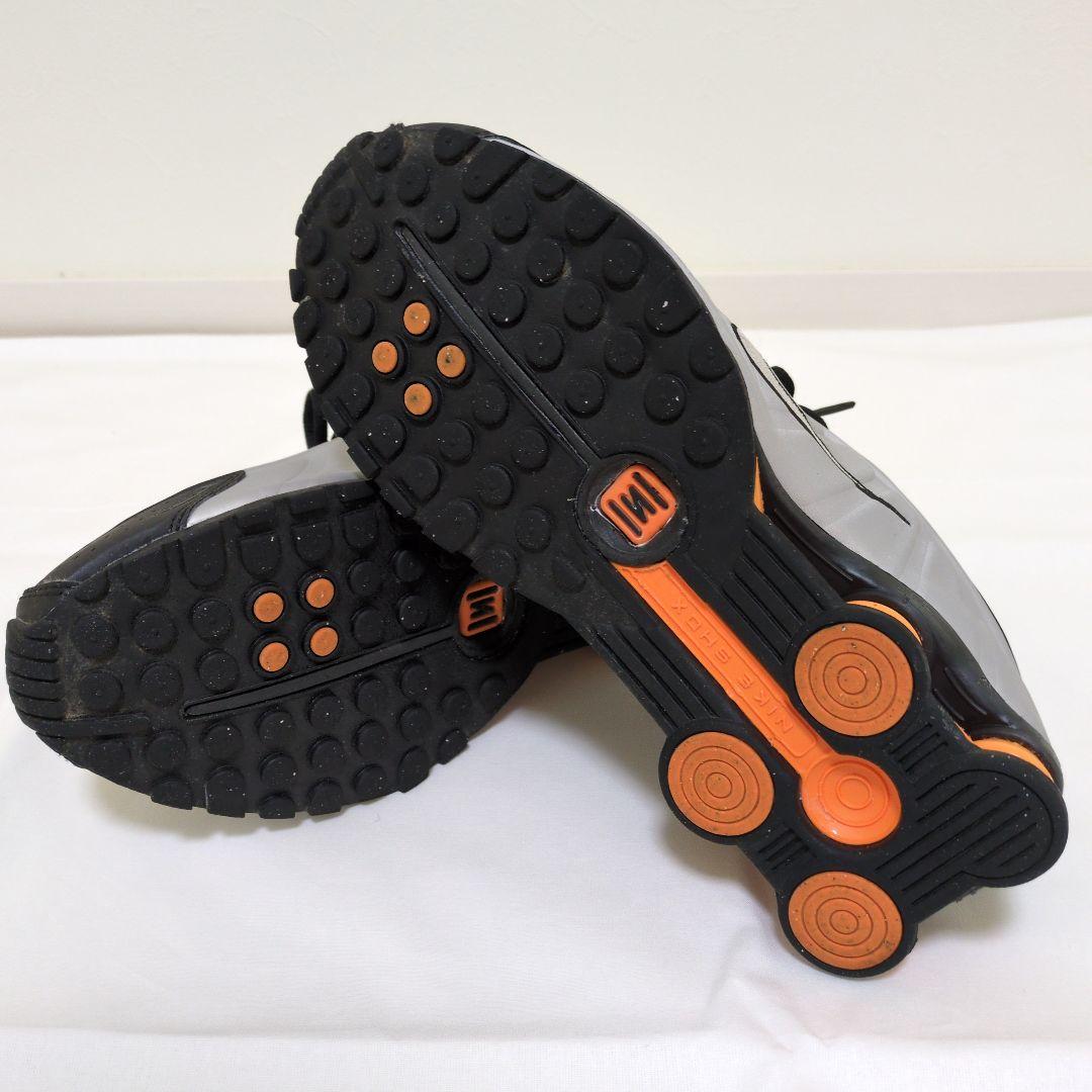 【しょーろんぽー】Nike shox r4 シルバー/ブラック 27cm