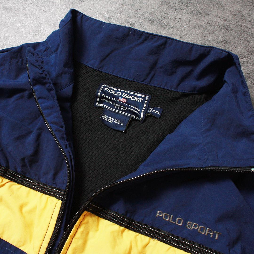 POLO SPORT ポロスポーツ ナイロンジャケット ブルー/イエロー
