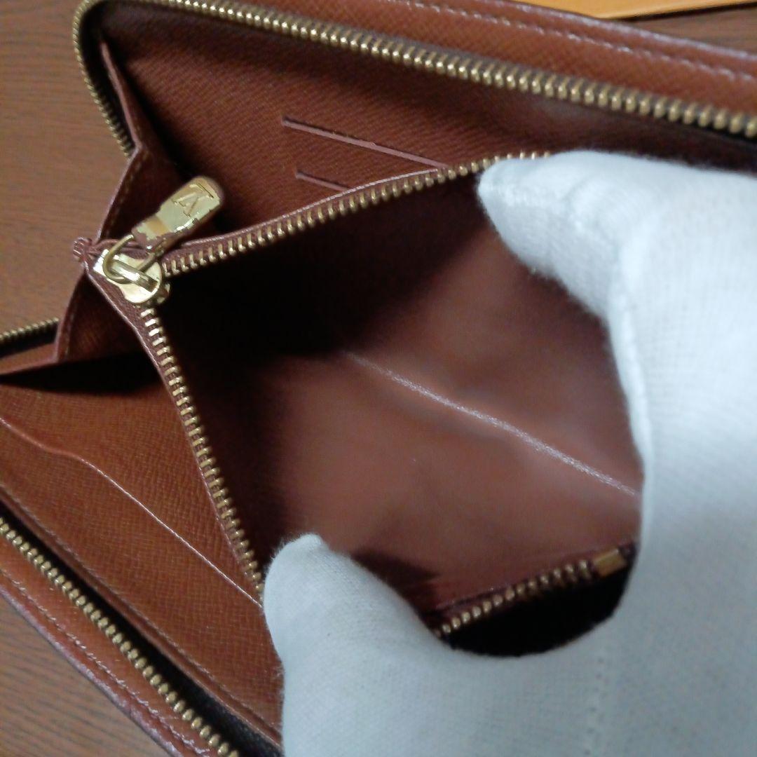 ルイ・ヴィトン。美品モノグラム、ポルトモネ、ジップ長財布