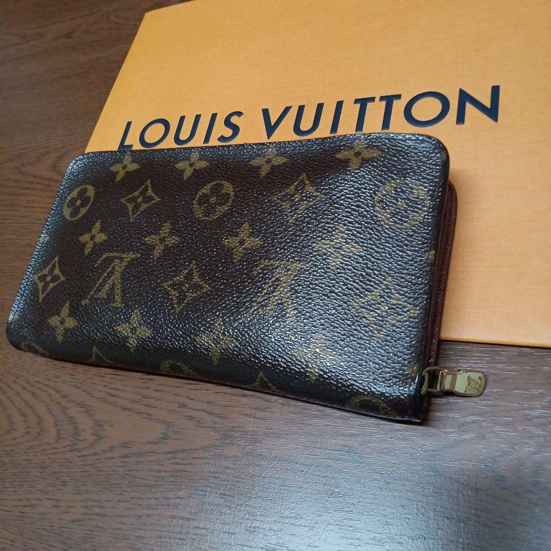 ルイ・ヴィトン。美品モノグラム、ポルトモネ、ジップ長財布