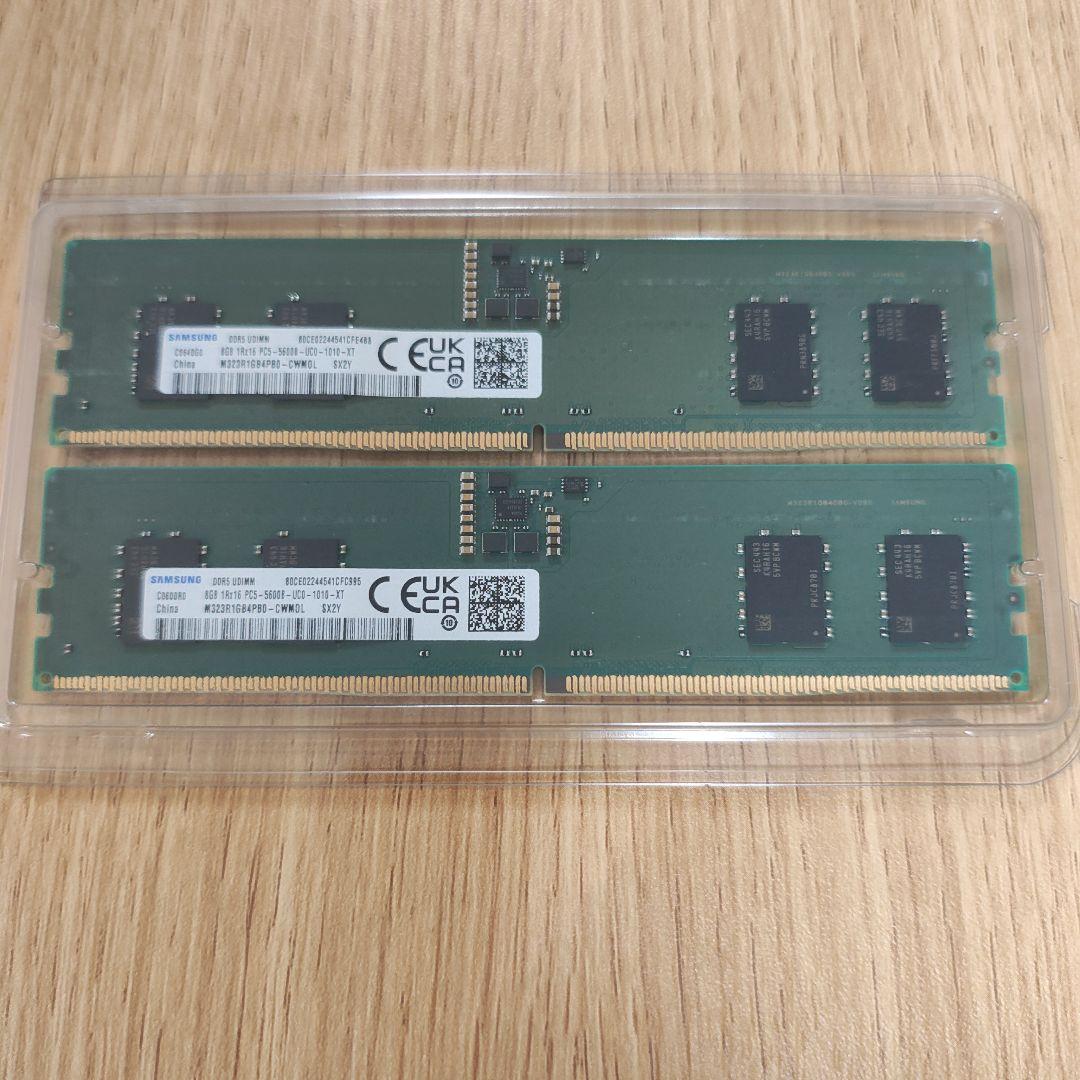 SAMSUNG メモリDDR5-5600 UDIMM 16GB(8GBx2 )