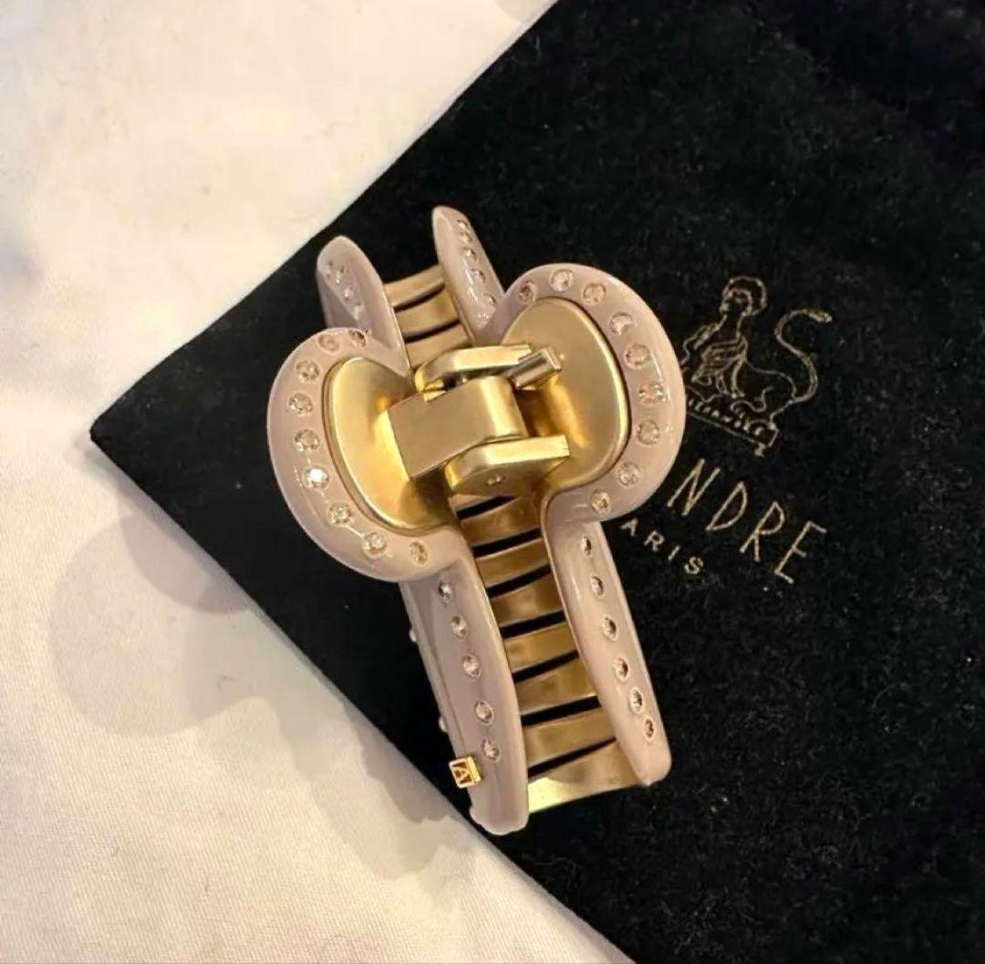 アレクサンドルドゥパリヘアクリップ ベージュ Mサイズ