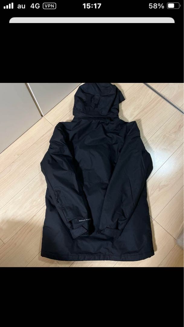 【値下げ】Columbia 防水フード付きジャケット ブラック