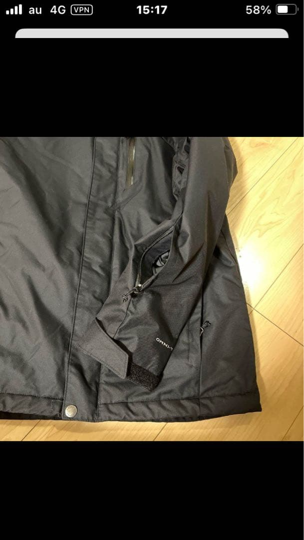 【値下げ】Columbia 防水フード付きジャケット ブラック