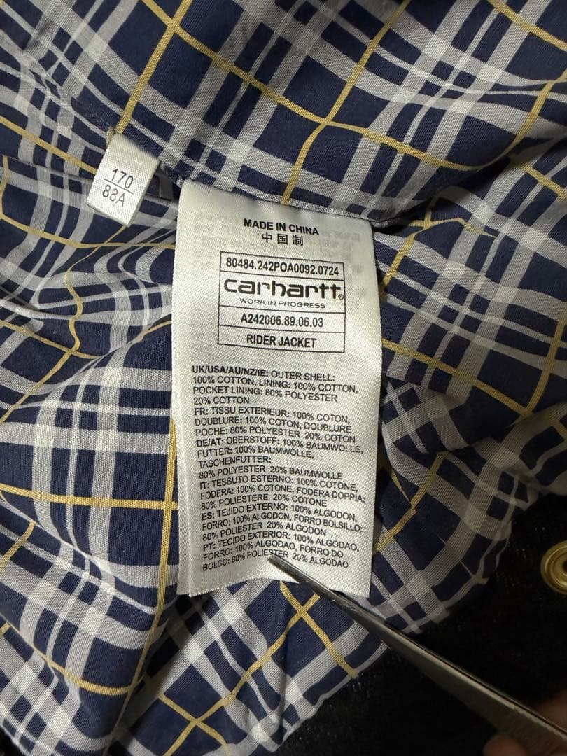 [限定セール]Carhartt WIP Rider Jacketデニムジャケット