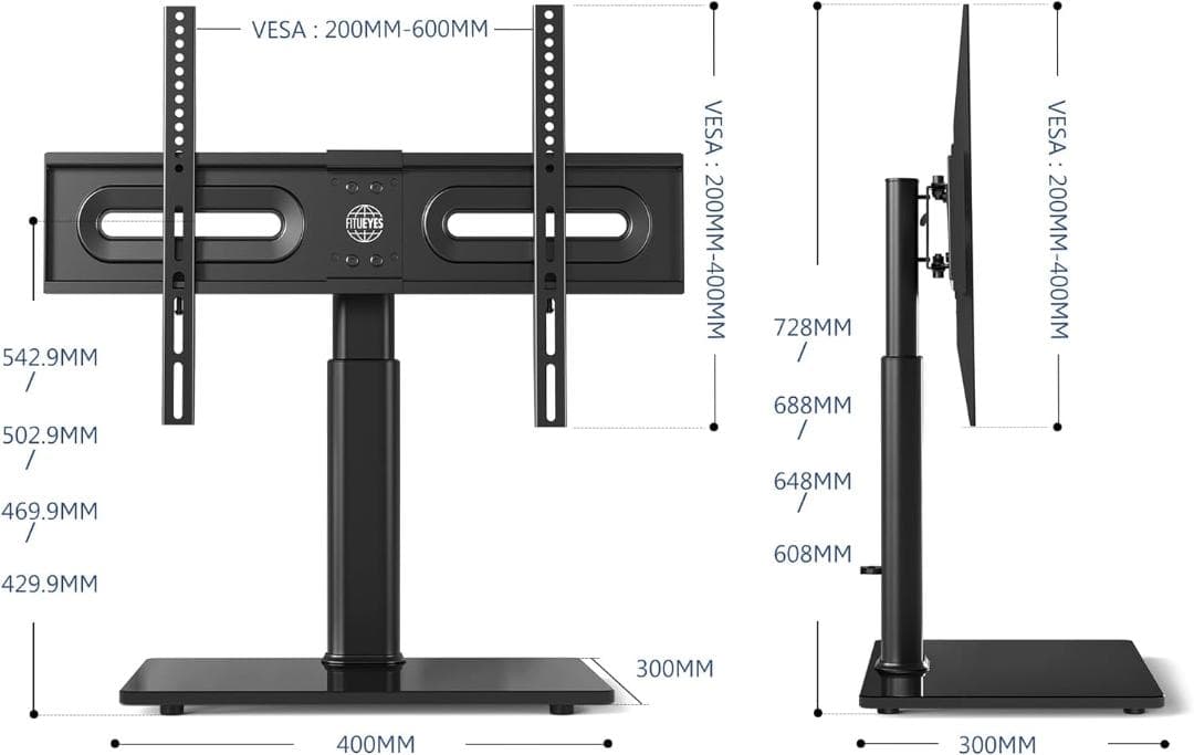 壁寄せテレビスタンド 32～65インチ対応 耐荷重40KG