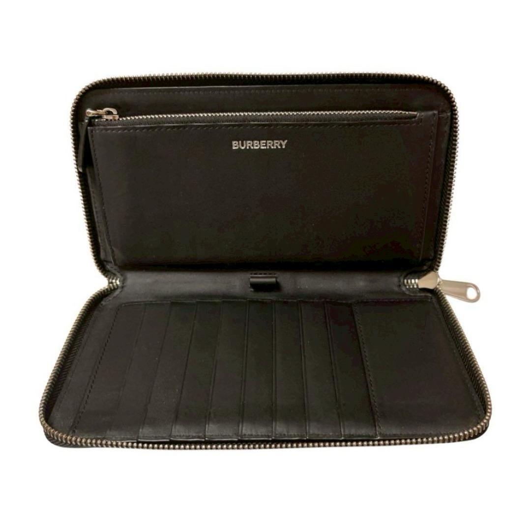 美品　BURBERRY バーバリー 長財布 ラウンドファスナー