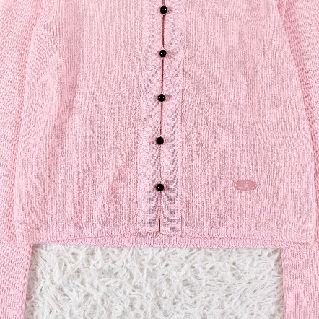 2024製✨ ルネ ニット カーディガン ロゴプレート 36サイズ ピンク