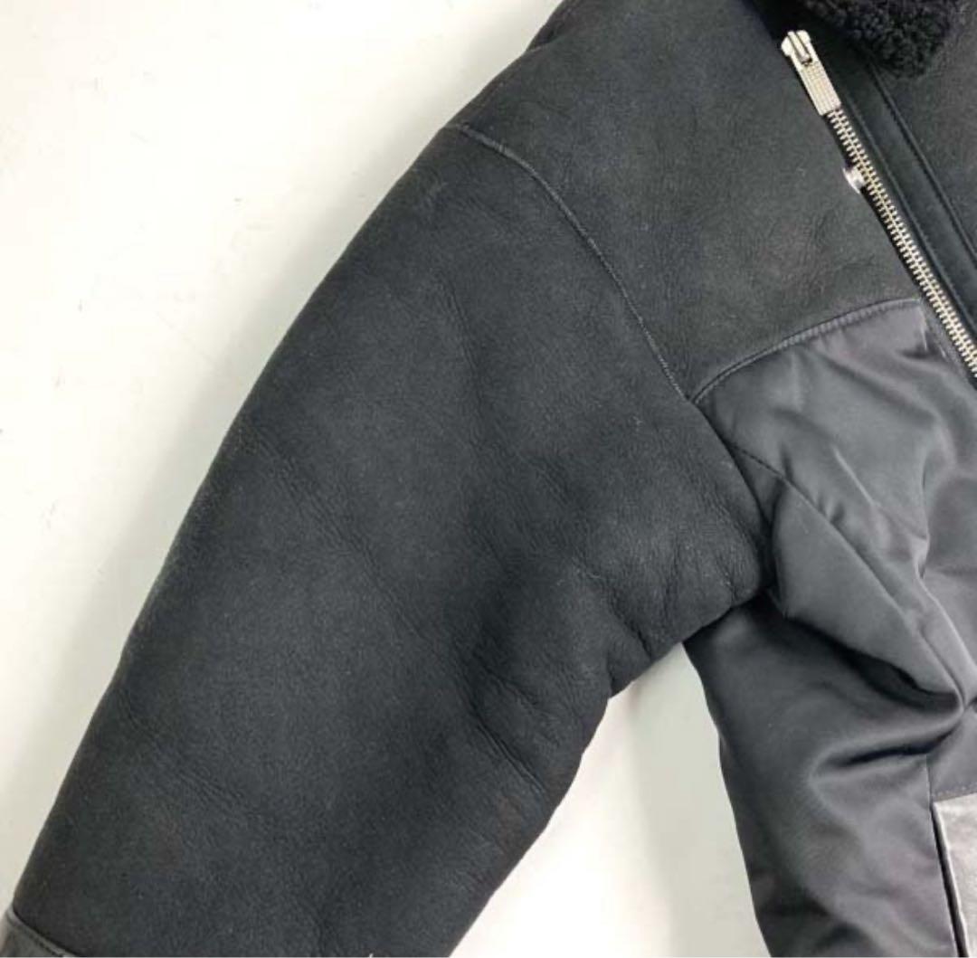 【希少】Phenomenon ムートンジャケット 牛革 黒 40/L