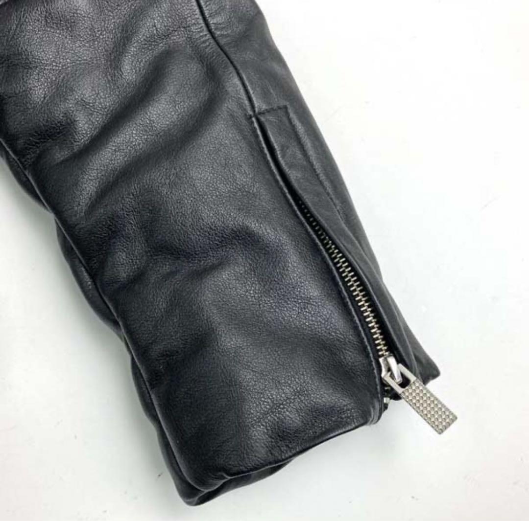 【希少】Phenomenon ムートンジャケット 牛革 黒 40/L