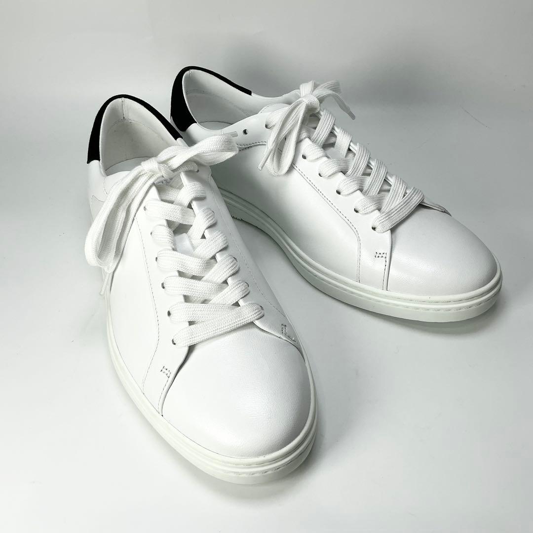 JIMMY CHOO 　スニーカー　レザー　ホワイト　42　27cm