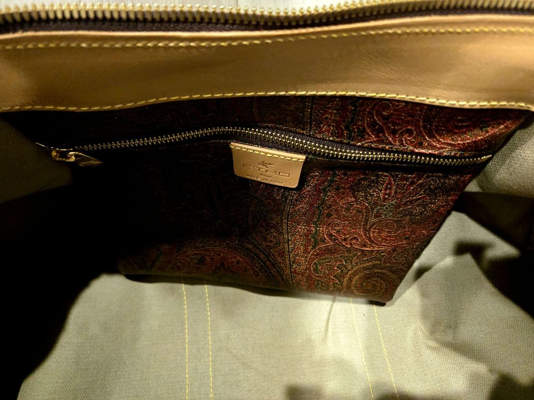【未使用】ETRO エトロ ペイズリー柄 ボストンバッグ