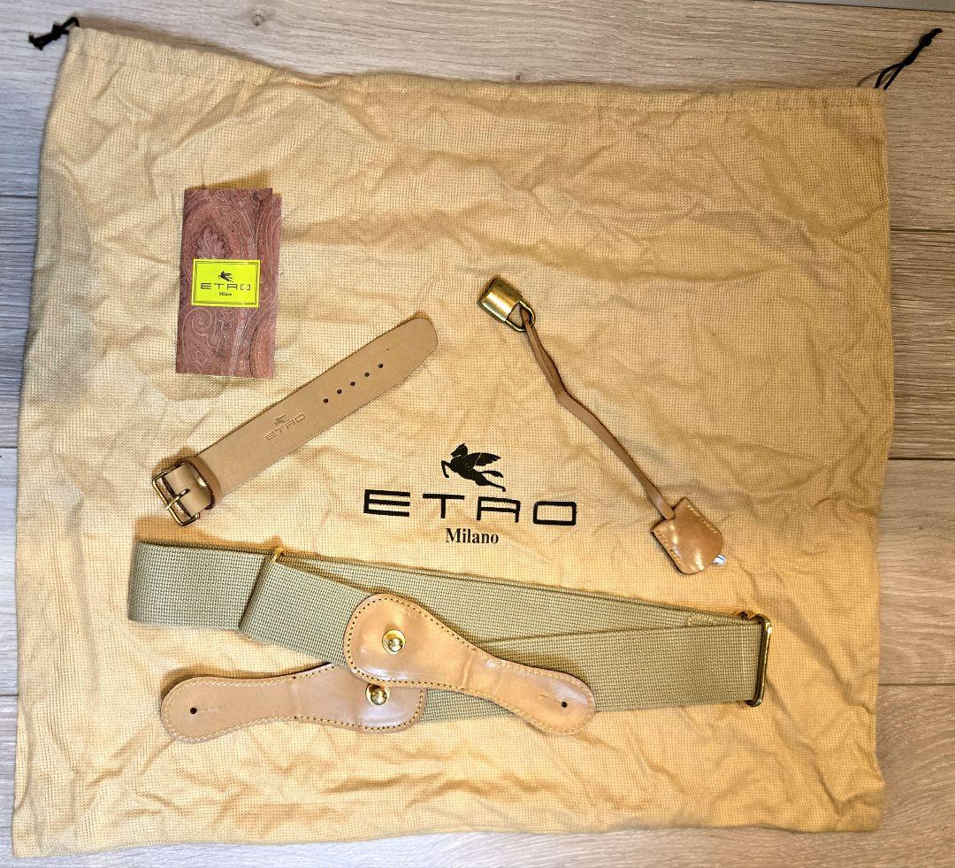 【未使用】ETRO エトロ ペイズリー柄 ボストンバッグ