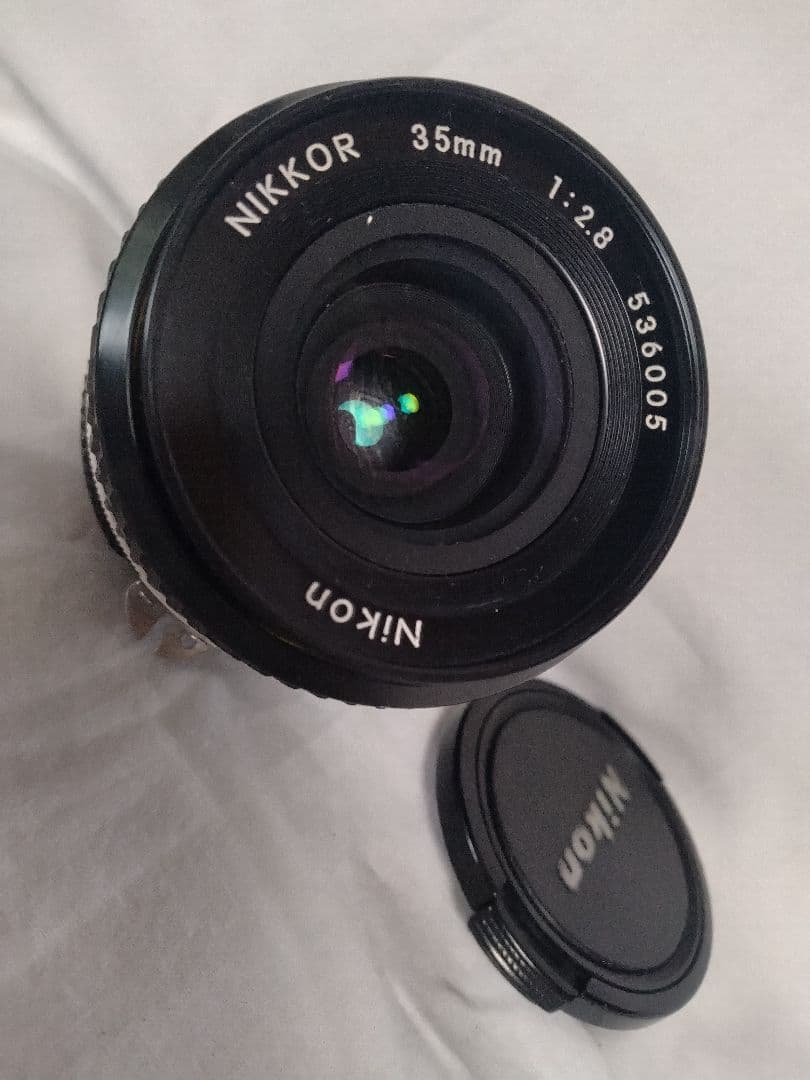 Nikon 一眼レフカメラFE 50mm レンズ　35mm広角レンズ付き