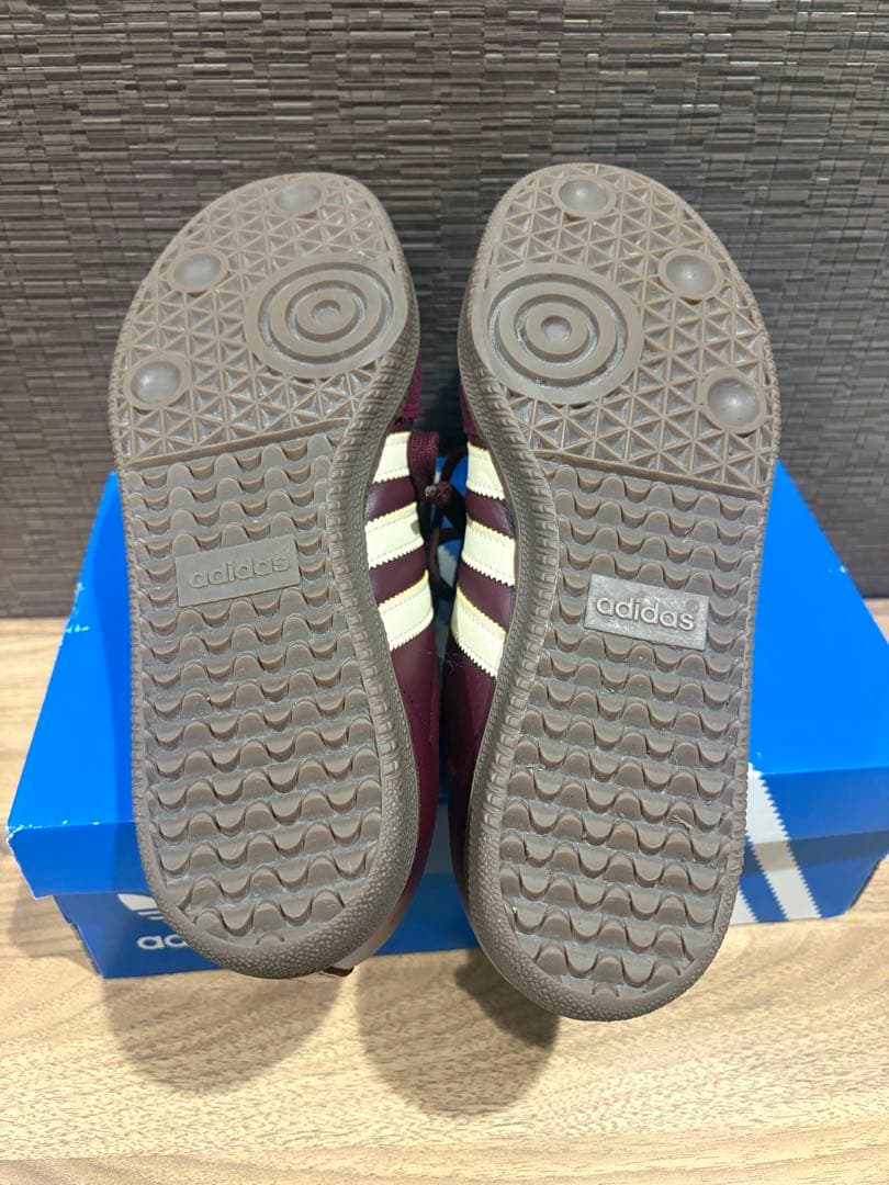 adidasオリジナルsambaLT ワインレッド 別注