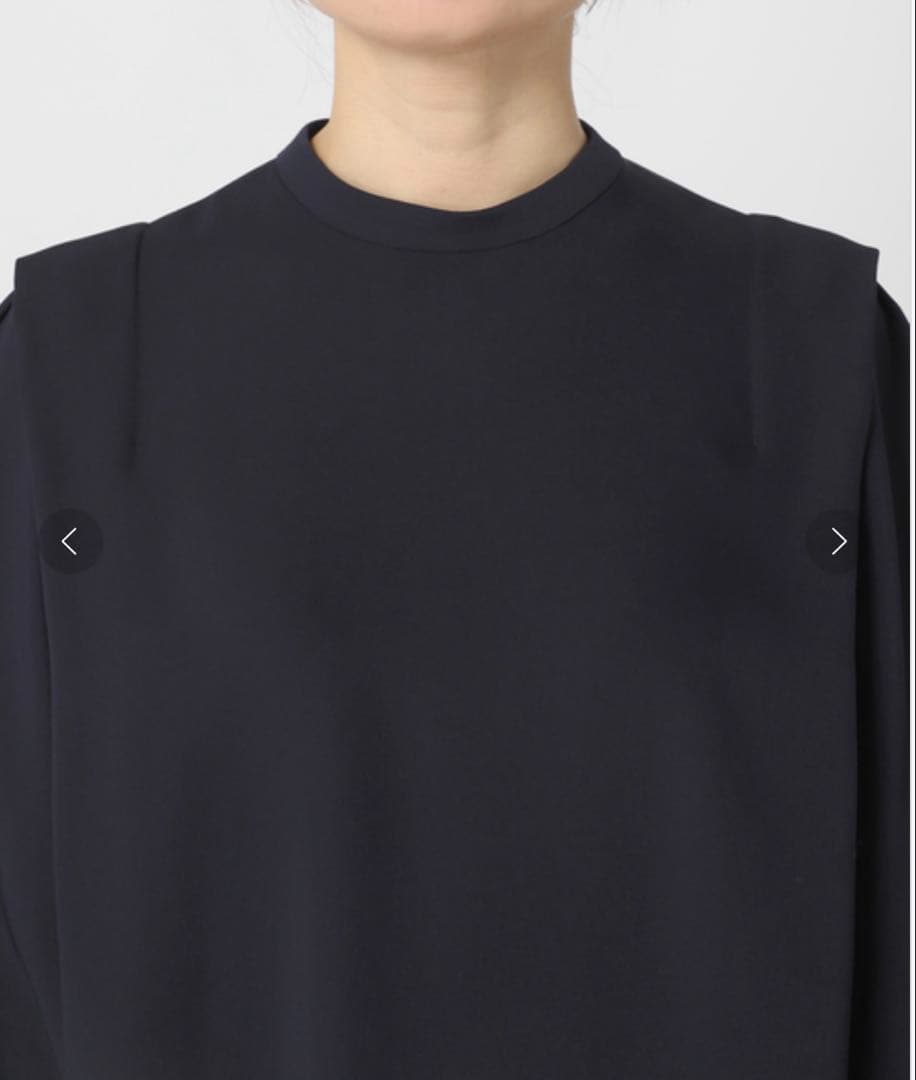 Noble ショルダータックミニワンピース 定価¥24,200 ネイビー　F