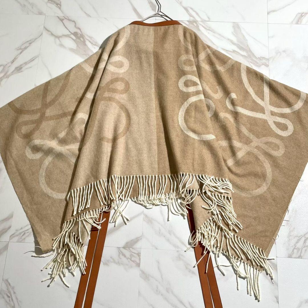 タグ付き極美品！LOEWE ロエベ ウールカシミア混ミディスカート アナグラムM