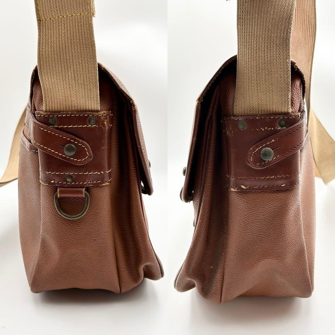 希少✨ ハンティングワールド ショルダーバッグ メッセンジャー 斜め掛け レザー