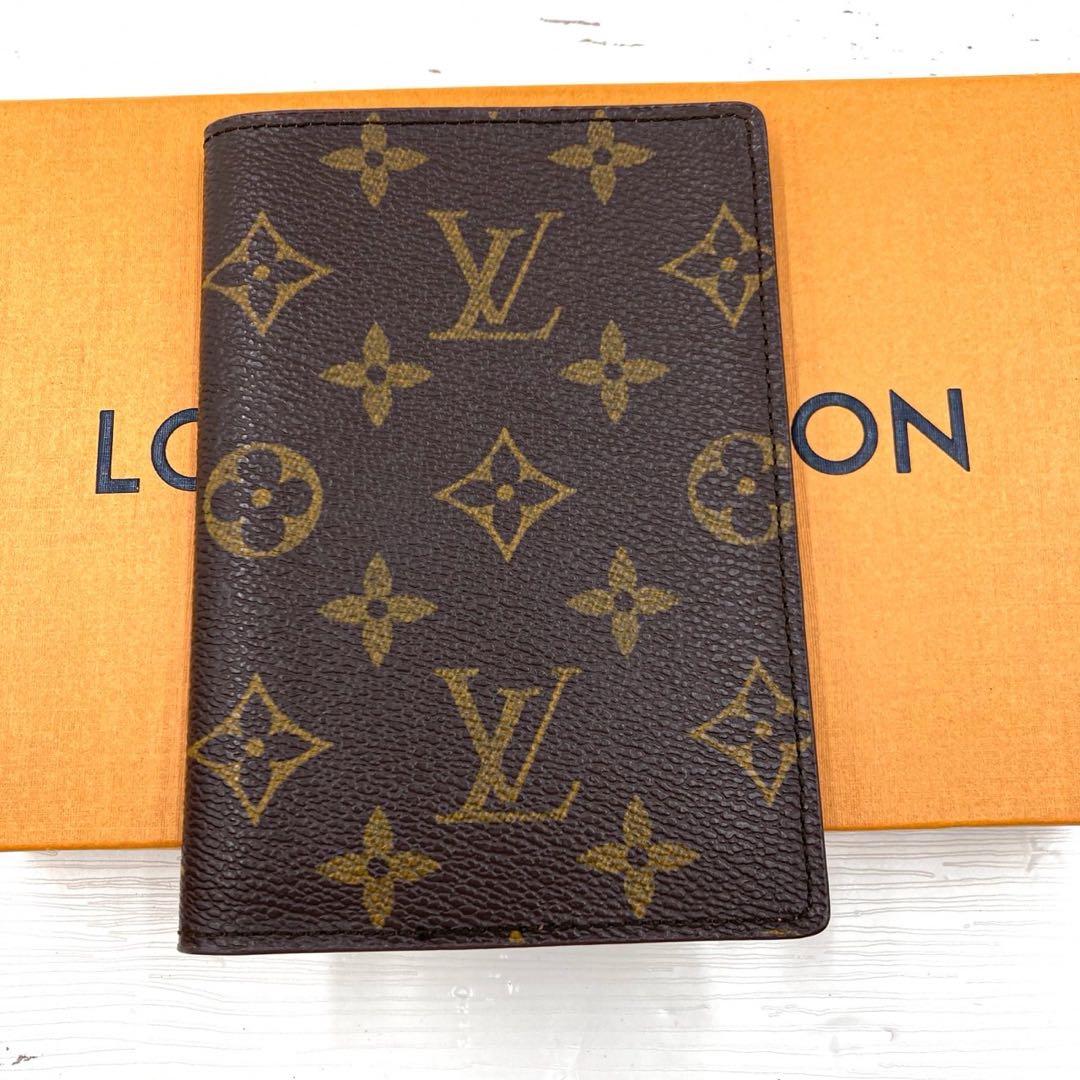 外美品 ルイヴィトン パスポートケース モノグラム クーヴェルテュールパスポール