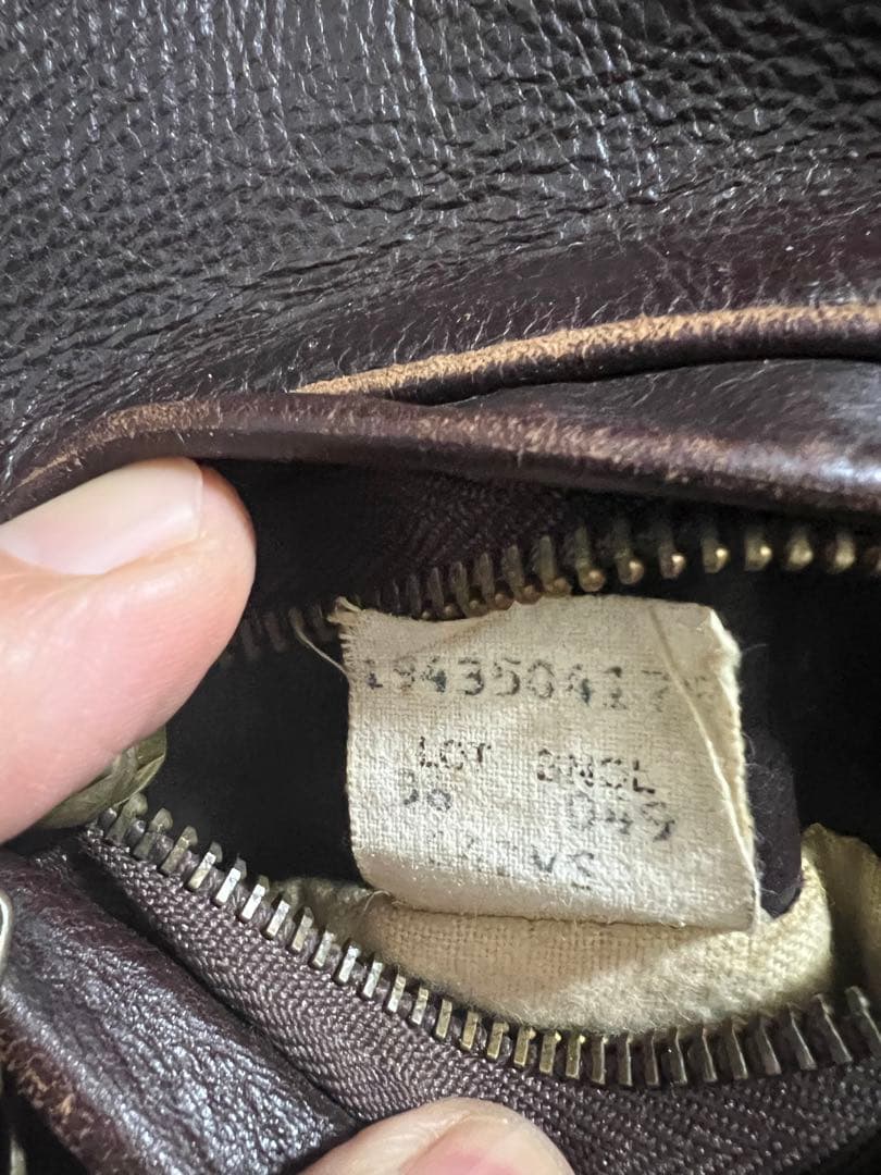 Schott 642 レザージャケット ブラウン サイズ:38 古着