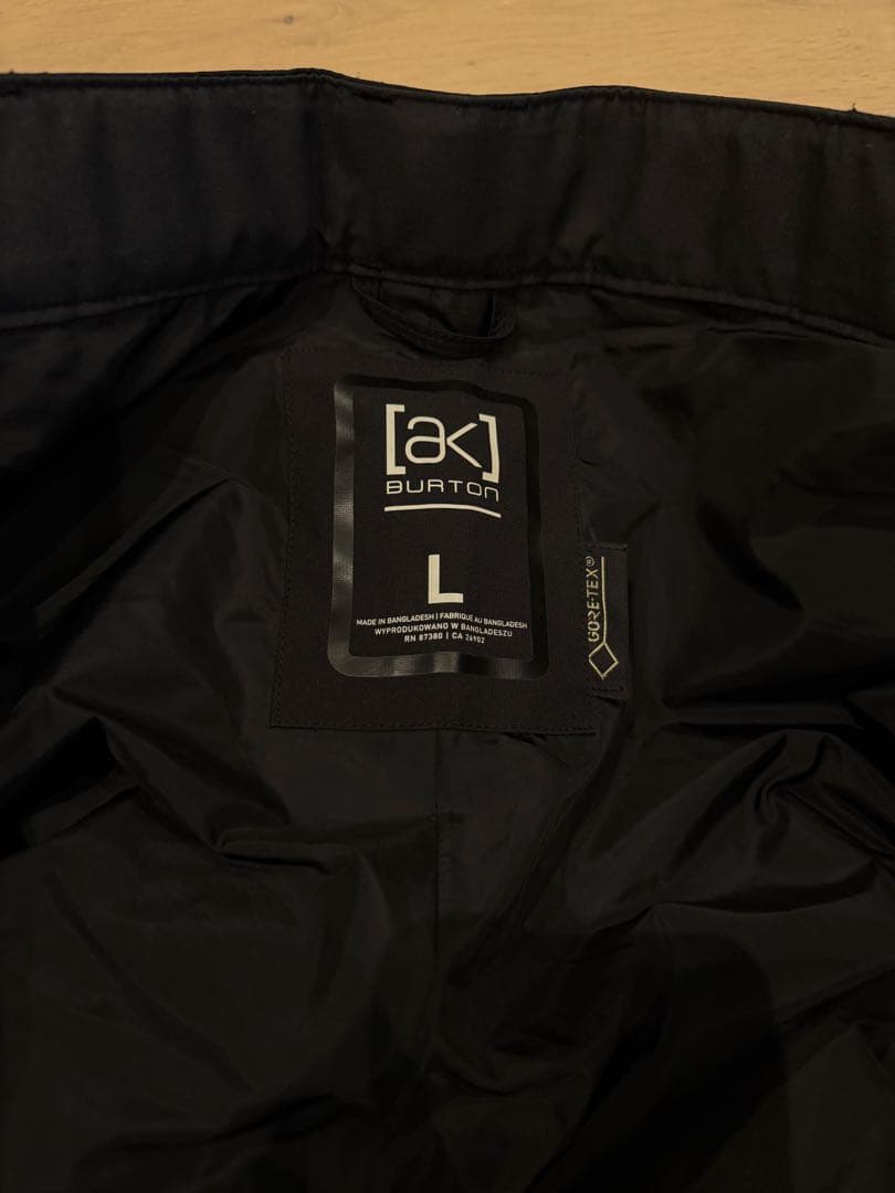 GORE-TEX AK スノーボードパンツ ブラック Lサイズ