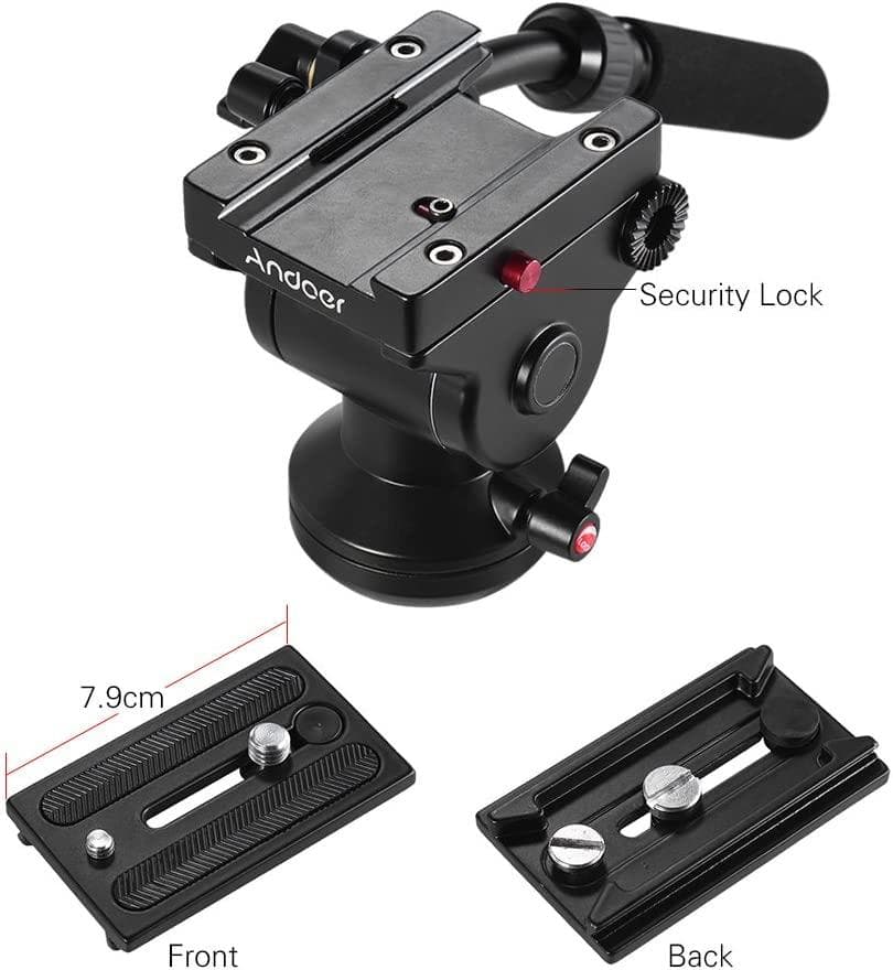 新品 ビデオ雲台 DSLR ,VIDEOオイルフリュード雲台